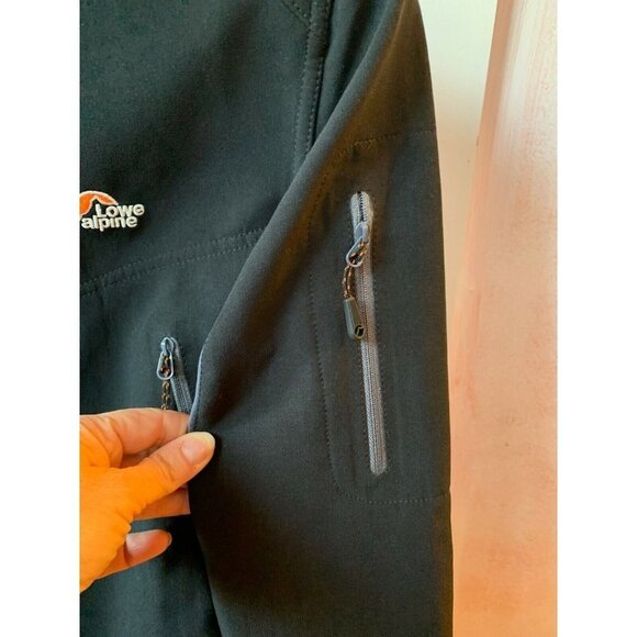 Lowe Alpine Titanium Soft Shell Zone Womens Hooded Jacket Black Size M - Picture 5 of 10